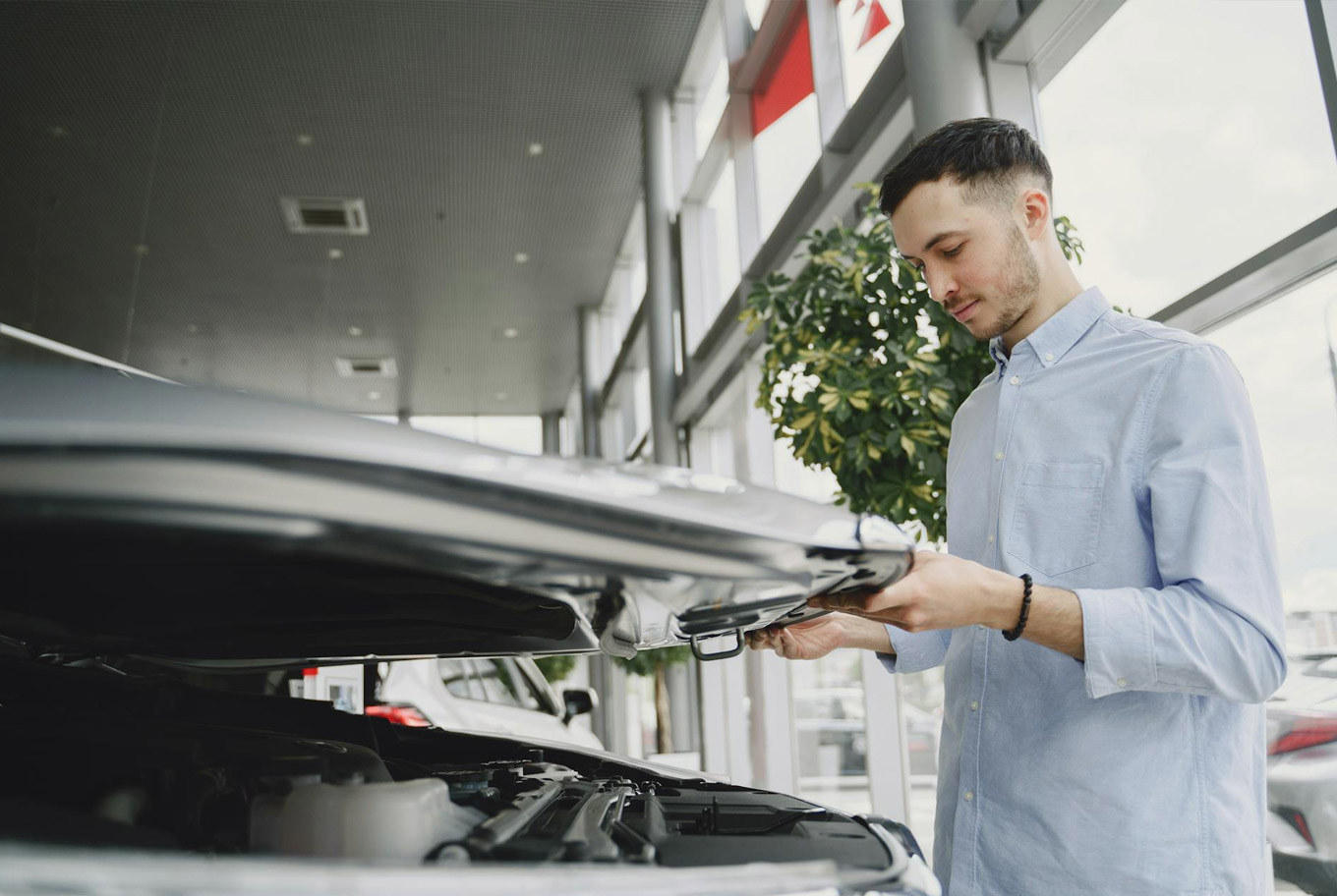 RedBook Inspect mobile inspection mechanic service checking used car